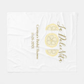 La Dolce Vita gelbe zitronen-junggesellinnenparty  Fleecedecke (Vorderseite (Horizontal))