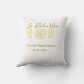 La Dolce Vita gelbe zitronen-junggesellinnenparty  Kissen (Rückseite)