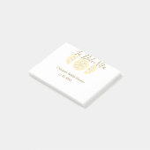 La Dolce Vita gelbe zitronen-junggesellinnenparty  Post-it Klebezettel (angewinkelt)