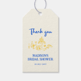 La Dolce Vita Handgezeichnetes Brautparty Geschenkanhänger