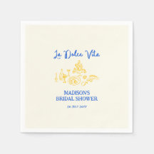 La Dolce Vita Handgezeichnetes Brautparty