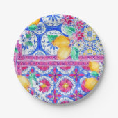 La Dolce Vita Hochzeitspapier Pappteller (Vorderseite)