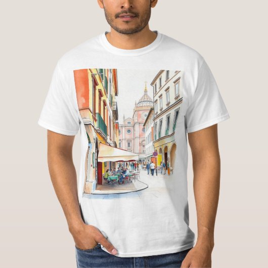 La Dolce Vita in Bologna: Piazza Maggiore T-Shirt (Vorderseite)