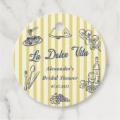 La Dolce Vita Italia Brautparty Party Geschenkanhänger (Vorderseite)