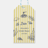 La Dolce Vita Italia Brautparty Party Geschenkanhänger (Rückseite)