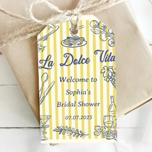 La Dolce Vita Italia Brautparty Party Geschenkanhänger