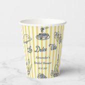 La Dolce Vita Italia Brautparty Party Pappbecher (Rückseite)