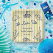 La Dolce Vita Italia Brautparty Party Pappteller (Party)