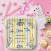 La Dolce Vita Italia Brautparty Party Pappteller (Party)