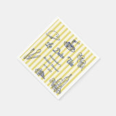 La Dolce Vita Italia Brautparty Party Serviette (Ecke)