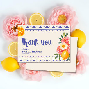 La Dolce Vita Italia Lemon Brautparty Dankeskarte