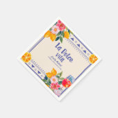 La Dolce Vita Italia Lemon Brautparty Serviette (Ecke)