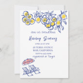 La Dolce Vita Italia Lemon Yellow Einladung (Vorderseite)