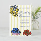 La Dolce Vita Italia Lemon Yellow Einladung (Stehend Vorderseite)