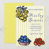 La Dolce Vita Italia Lemon Yellow Einladung (Vorne/Hinten)