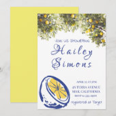 La Dolce Vita Italia Lemon Yellow Einladung (Vorne/Hinten)