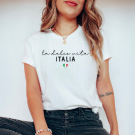 La Dolce Vita Italia - Niedliches Herz Italienisch T-Shirt