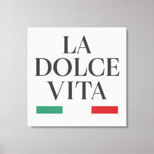 La Dolce Vita Italia Stretched Canvas Print Leinwanddruck