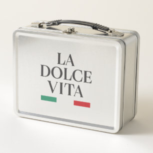 La Dolce Vita Italia Style Metal Lunchbox