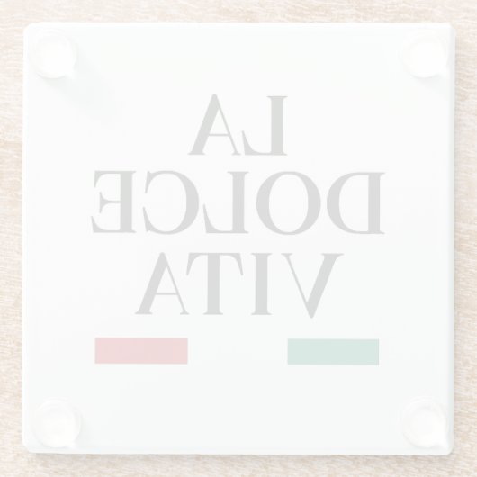 La Dolce Vita Italia Untersetzer (Rückseite)