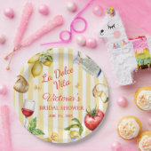 La Dolce Vita Italian Bridal Shower  Pappteller (Party)