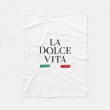 La Dolce Vita Italian Fleece Blanket