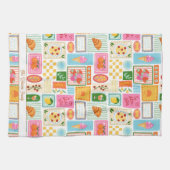 La Dolce Vita Italian French Pattern Colorful Geschirrtuch (Horizontal)