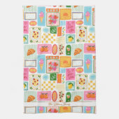 La Dolce Vita Italian French Pattern Colorful Geschirrtuch (Vertikal)