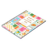 La Dolce Vita Italian French Personalized Colorful Notizblock (Linke Seite)