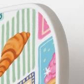 La Dolce Vita Italian French Personalized Colorful Pickleball Schläger (Linke Seite)