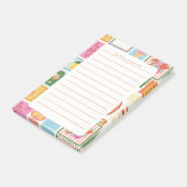 La Dolce Vita Italian French Personalized Girly Post-it Klebezettel (angewinkelt)