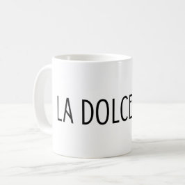 La dolce vita italian kaffeetasse