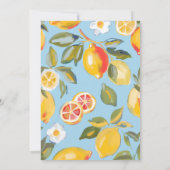 La dolce vita Italian Lemon Brautparty Einladung (Rückseite)