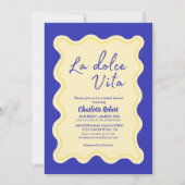 La dolce vita Italian Lemon spring Brautparty Einladung (Vorderseite)