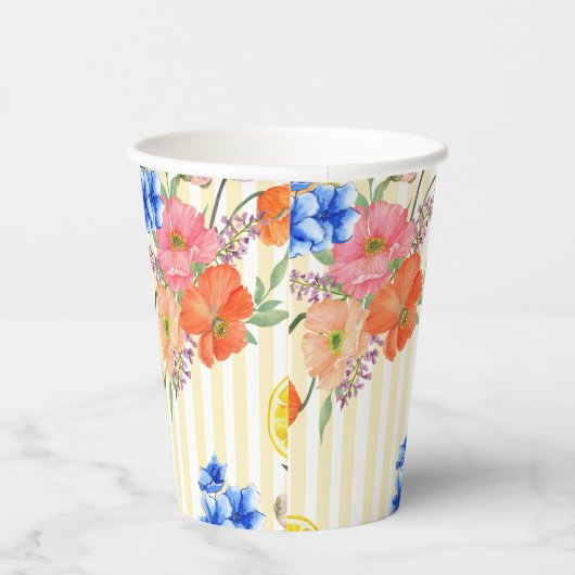 La dolce vita Italian Lemon Summer Brautparty Pappbecher (Rechts)