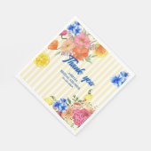 La dolce vita Italian Lemon Summer Brautparty Serviette (Ecke)