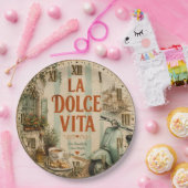 La Dolce Vita Italian Pappteller (Party)