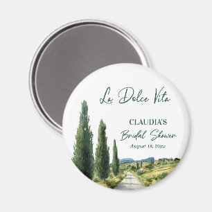 La Dolce Vita Italian View - Geschenk zur Brautpar Magnet