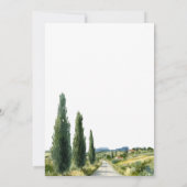 La Dolce Vita Italian View Wedding Shower Einladung (Rückseite)