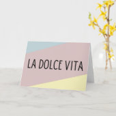 La dolce vita italiana karte (Gelbe Blume)