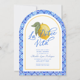 La Dolce Vita Italien Bridal Dusche Einladung