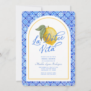 La Dolce Vita Italien Bridal Dusche Einladung