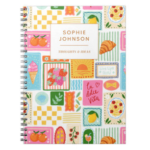 La Dolce Vita Italienisch Französisch Personalisie Notizblock