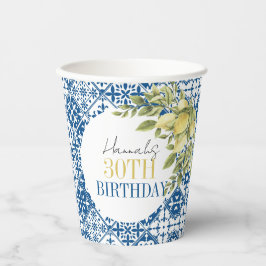 La dolce Vita Italienische Disco zum 30. Geburtsta Pappbecher