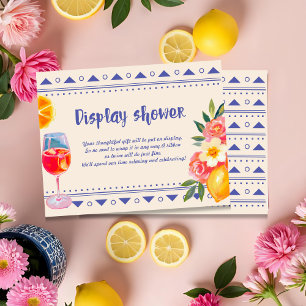 La Dolce Vita italienische Lemon Display Dusche Begleitkarte