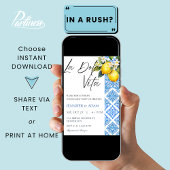 La Dolce Vita Italienische Mittelmeer-Verlobung Einladung