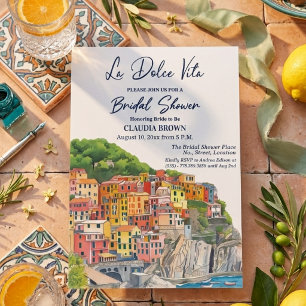 La Dolce Vita Italienische Riviera Brautparty Einladung