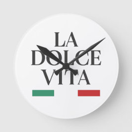 La Dolce Vita italienische Wall Uhr