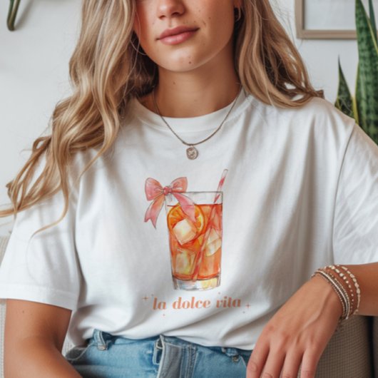 'La Dolce Vita' Italienischer Aperol Spritz Coquet T-Shirt