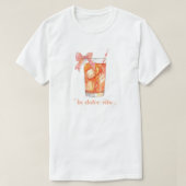 'La Dolce Vita' Italienischer Aperol Spritz Coquet T-Shirt (Design vorne)